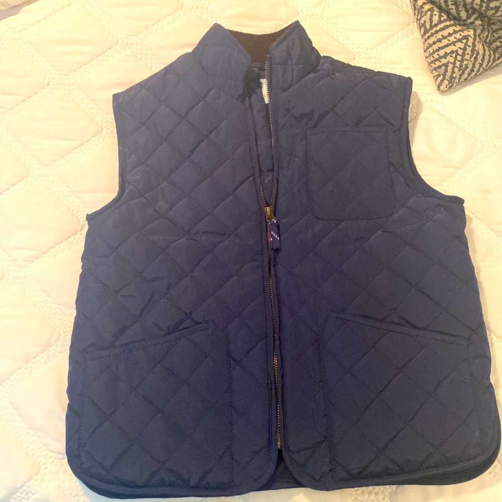 Class Club Quilted Navy Blue Kids Vest